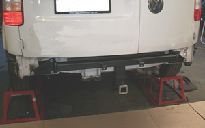 fiiting tow bar to VW Caddy